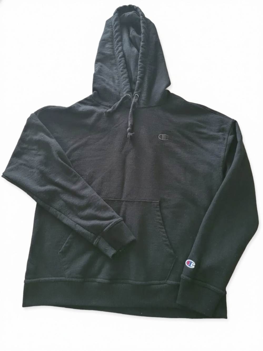 Champion Men’s Black Pullover Hoodie - Classic Logo